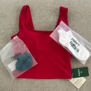 HALARA Vibrant Red Crop Top